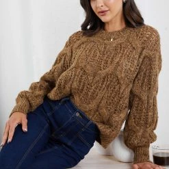 Miracle Fashion Delta Knit - Mustard CLOTHING