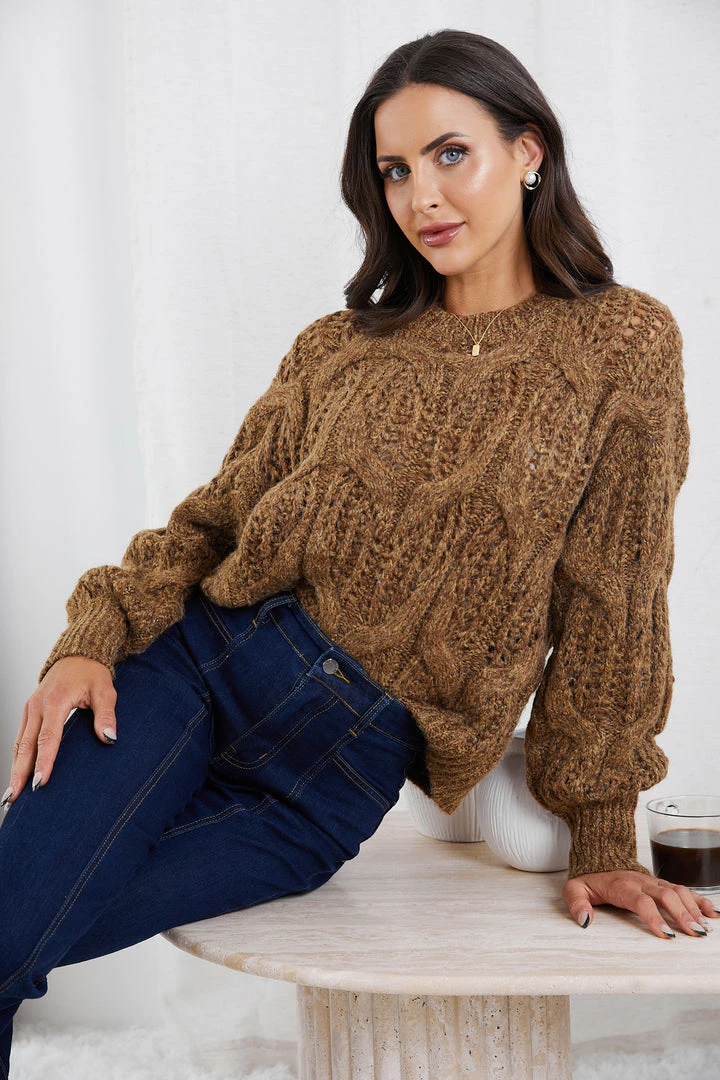 Miracle Fashion Delta Knit - Mustard CLOTHING 4 Miracle Fashion Delta Knit - Mustard CLOTHING