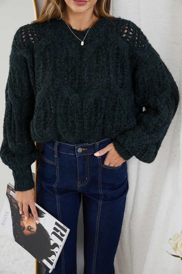 Miracle Fashion CLOTHING Delta Knit - Teal 7 Miracle Fashion CLOTHING Delta Knit - Teal