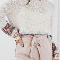 Miracle Fashion CLOTHING Didi Knit - Beige Print 12 Miracle Fashion CLOTHING Didi Knit - Beige Print