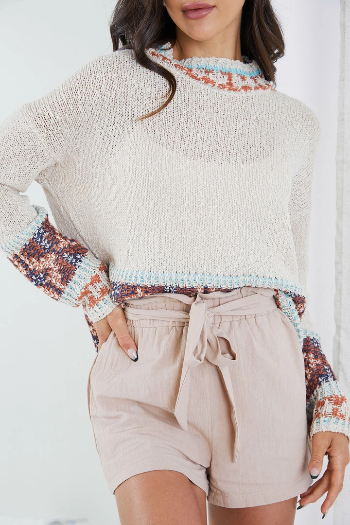 Miracle Fashion CLOTHING Didi Knit - Beige Print 6 Miracle Fashion CLOTHING Didi Knit - Beige Print