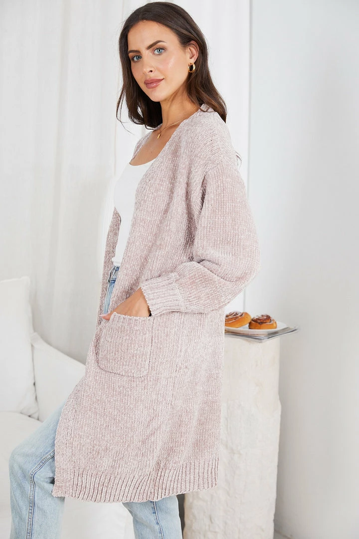 Miracle Fashion Dominica Cardigan - Beige CLOTHING 5 Miracle Fashion Dominica Cardigan - Beige CLOTHING