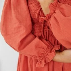 Style Box Donita Dress - Rust CLOTHING