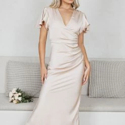 Desire Doren Dress - Champagne CLOTHING