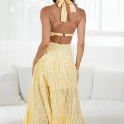 Wild Ginger Dorian Dress - Yellow Print