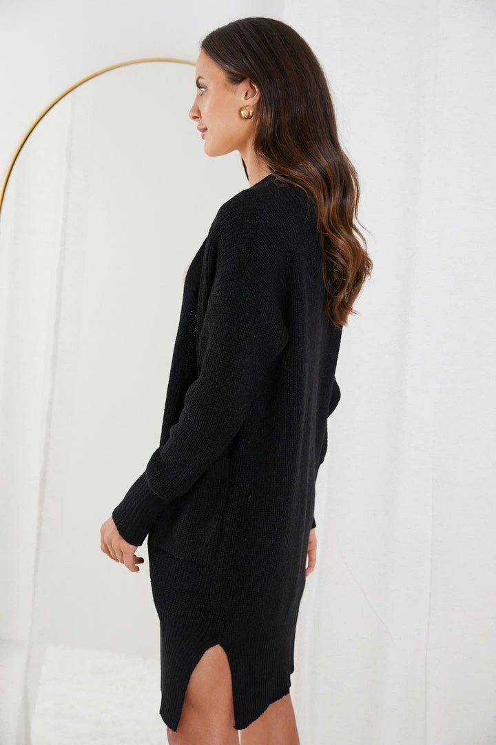 Miracle Fashion CLOTHING Drucilla Cardigan - Black 5 Miracle Fashion CLOTHING Drucilla Cardigan - Black