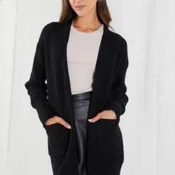 Miracle Fashion CLOTHING Drucilla Cardigan - Black 12 Miracle Fashion CLOTHING Drucilla Cardigan - Black