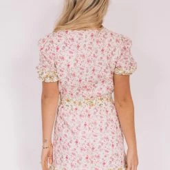 Wild Ginger Camelia Dress - Pink Print
