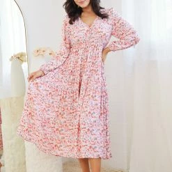 Label Of Love CLOTHING Eastley Dress - Pink Floral