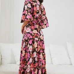 Label Of Love CLOTHING Eastyn Dress - Black Floral