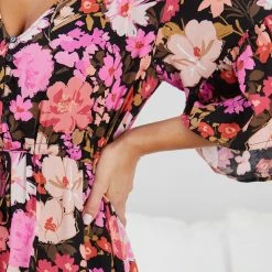 Label Of Love CLOTHING Eastyn Dress - Black Floral