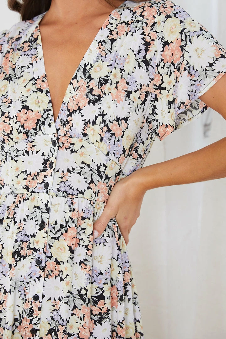 Miracle Fashion Ellinor Dress - Multi Floral 9 Miracle Fashion Ellinor Dress - Multi Floral