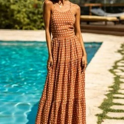 Seven Wonders (PremGroup) Emilia Maxi Dress - Rust Spot
