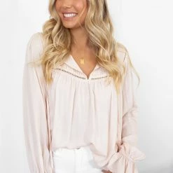 Spicy Sugar CLOTHING Emma Top - Beige