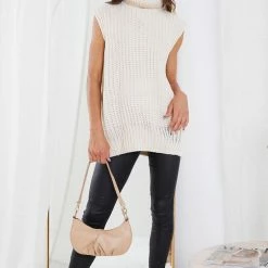 YH & Co (Chloe Yip) Emmeline Knit - Beige CLOTHING 11 YH & Co (Chloe Yip) Emmeline Knit - Beige CLOTHING