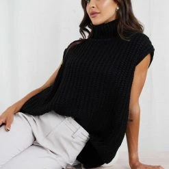 YH & Co (Chloe Yip) Emmeline Knit - Black CLOTHING