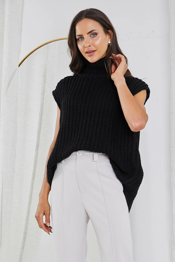 YH & Co (Chloe Yip) Emmeline Knit - Black CLOTHING 3 YH & Co (Chloe Yip) Emmeline Knit - Black CLOTHING