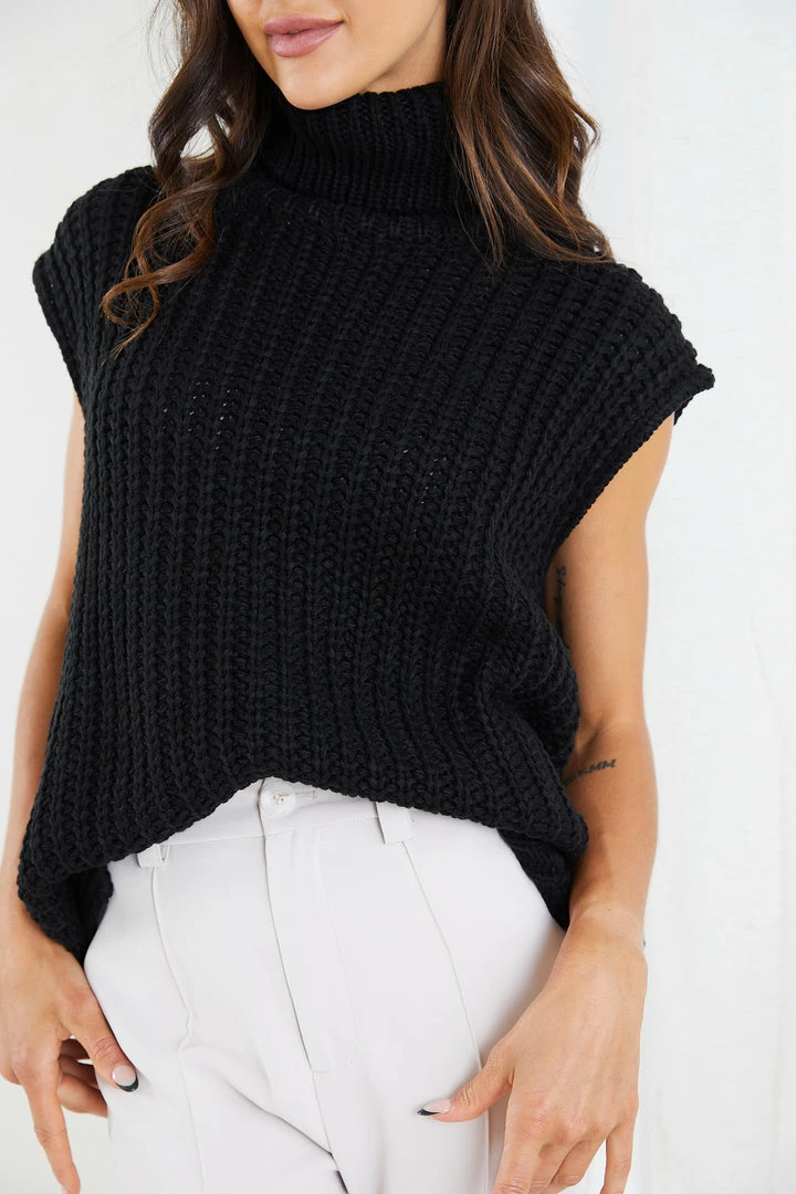 YH & Co (Chloe Yip) Emmeline Knit - Black CLOTHING 7 YH & Co (Chloe Yip) Emmeline Knit - Black CLOTHING