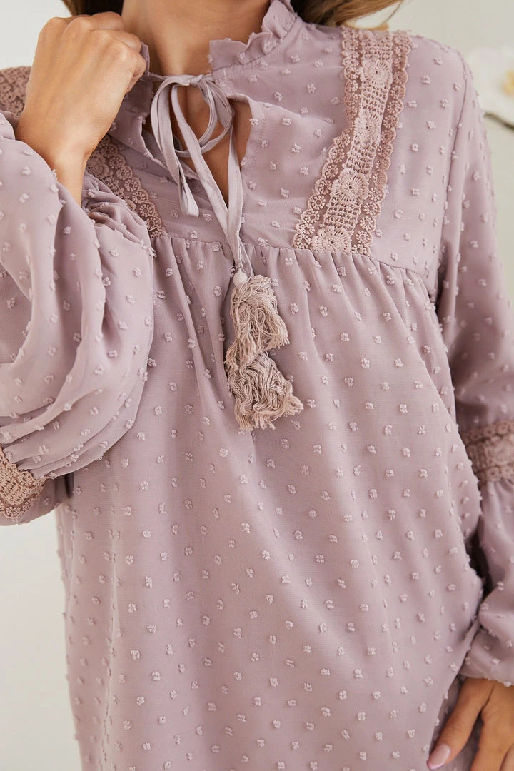 Dream House Ephrathe Blouse - Pink CLOTHING 9 Dream House Ephrathe Blouse - Pink CLOTHING