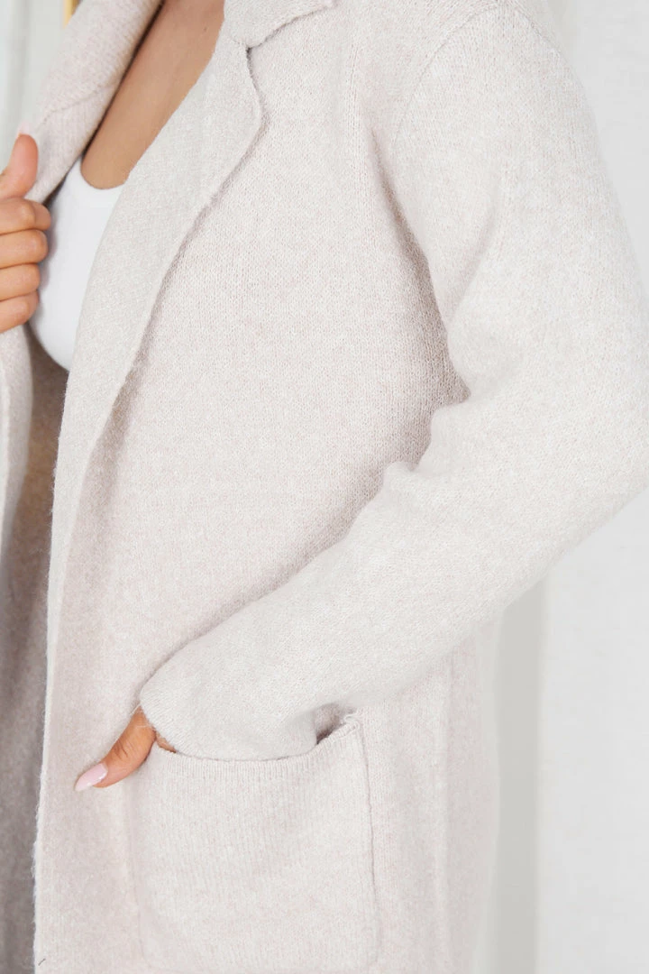 Miracle Fashion Ermielyn Coat - Beige CLOTHING 9 Miracle Fashion Ermielyn Coat - Beige CLOTHING