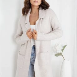 Miracle Fashion Ermielyn Coat - Beige CLOTHING