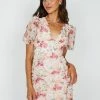 YH & Co (Chloe Yip) Ernesta Dress - Pink Floral CLOTHING 1 YH & Co (Chloe Yip) Ernesta Dress - Pink Floral CLOTHING