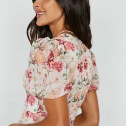 YH & Co (Chloe Yip) Ernesta Dress - Pink Floral CLOTHING