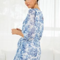 YH & Co (Chloe Yip) Essa Dress - Blue Floral
