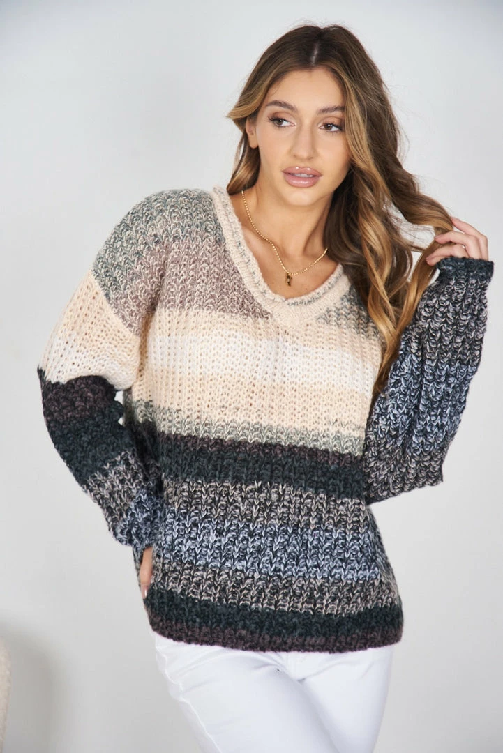 Miracle Fashion Marjorie Knit - Peach Multi 3 Miracle Fashion Marjorie Knit - Peach Multi