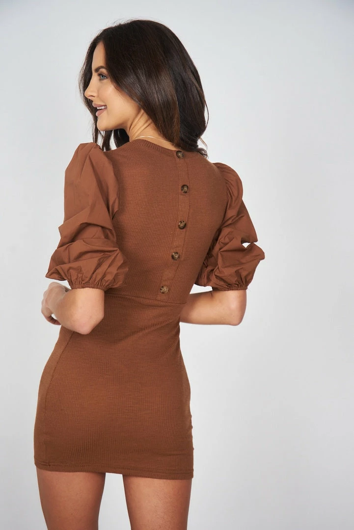 Wild Ginger CLOTHING Marion Dress - Chocolate 4 Wild Ginger CLOTHING Marion Dress - Chocolate