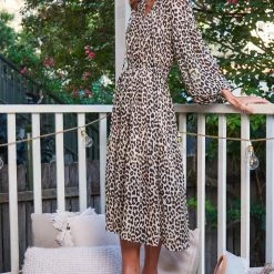 Sunny Girl CLOTHING Rowena Dress - Leopard Print
