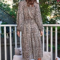 Sunny Girl CLOTHING Rowena Dress - Leopard Print