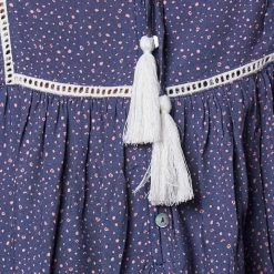 Rock Denim Etsy Dress - Blue Print