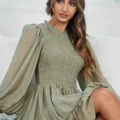 Willo Fashion Sarina Dress - Sage CLOTHING