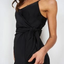 White Closet Laguna Dress - Black