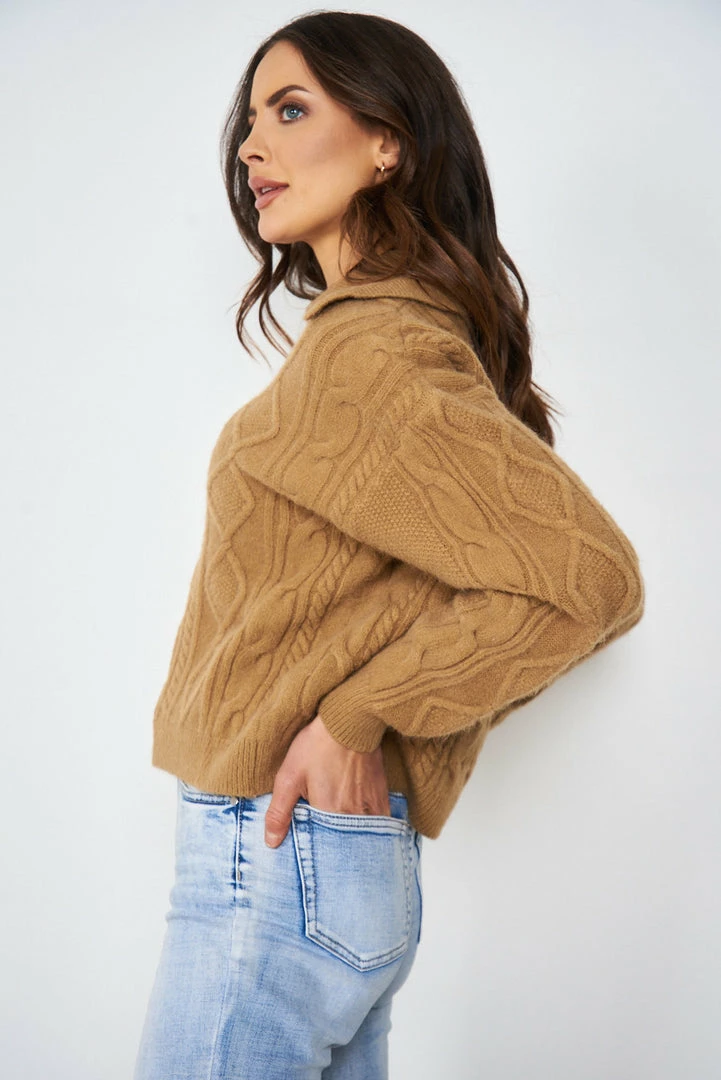 Qtrend Fashion PTY LTD Aubrey Knit - Tan CLOTHING 6 Qtrend Fashion PTY LTD Aubrey Knit - Tan CLOTHING