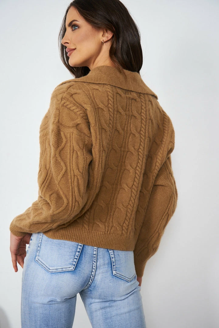 Qtrend Fashion PTY LTD Aubrey Knit - Tan CLOTHING 5 Qtrend Fashion PTY LTD Aubrey Knit - Tan CLOTHING