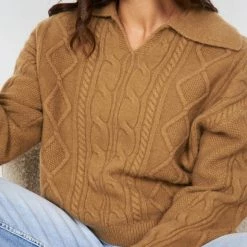 Qtrend Fashion PTY LTD Aubrey Knit - Tan CLOTHING