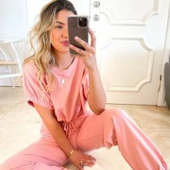 Evermore Fashion Ethna Pants - Pink CLOTHING 7 Evermore Fashion Ethna Pants - Pink CLOTHING