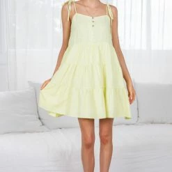 Bubblegum Clothing Eula Dress - Yellow