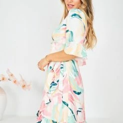 Style Box CLOTHING Evita Dress - White Print 9 Style Box CLOTHING Evita Dress - White Print