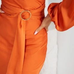 Wild Ginger Evynne Dress - Orange CLOTHING
