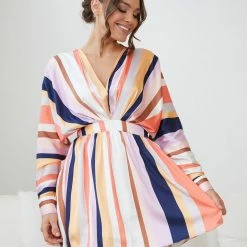 Wild Ginger CLOTHING Fakassi Dress - Multi Stripe