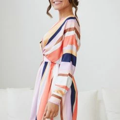 Wild Ginger CLOTHING Fakassi Dress - Multi Stripe