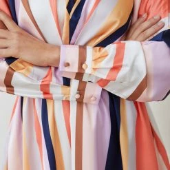 Wild Ginger CLOTHING Fakassi Dress - Multi Stripe