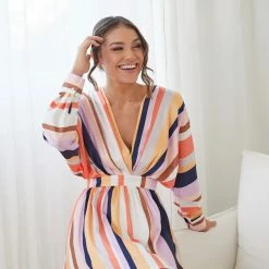 Wild Ginger CLOTHING Fakassi Dress - Multi Stripe