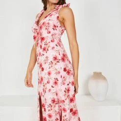 Wild Ginger Fall For You Dress - Pink Print 11 Wild Ginger Fall For You Dress - Pink Print