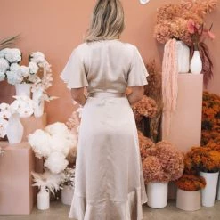 Style Box Farren Dress - Champagne CLOTHING