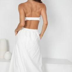 Pink Diamond Fedora Dress - White