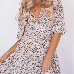 Desire Feline Dress - Leopard Print CLOTHING